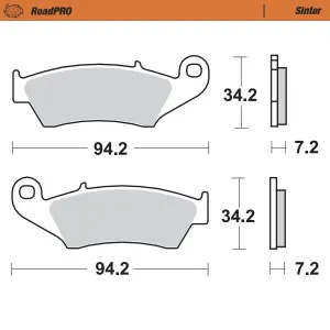 MOTO-MASTER - BRAKE PAD SINTER FRONT - 17212635