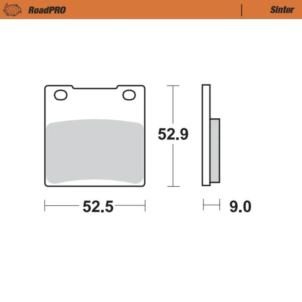 MOTO-MASTER - BRAKE PAD SINTER REAR - 17212636