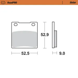 MOTO-MASTER - BRAKE PAD SINTER REAR - 17212636