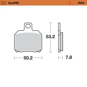 MOTO-MASTER - BRAKE PAD SINTER REAR - 17212637