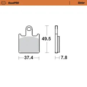 MOTO-MASTER - BRAKE PAD SINTER FRONT - 17212641