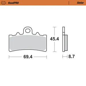 MOTO-MASTER - BRAKE PAD SINTER FRONT - 17212642