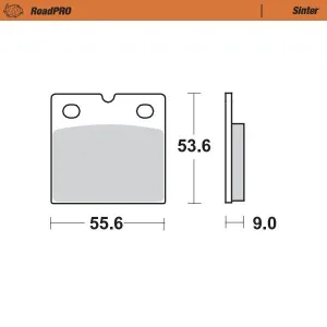MOTO-MASTER - BRAKE PAD SINTER REAR - 17212643