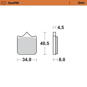 MOTO-MASTER - BRAKE PAD SINTER FRONT - 17212644