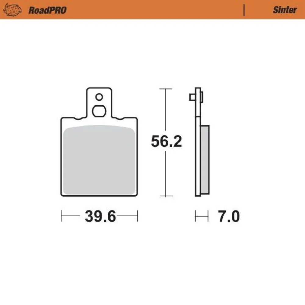 MOTO-MASTER - BRAKE PAD SINTER REAR - 17212648