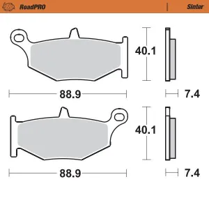 MOTO-MASTER - BRAKE PAD SINTER REAR - 17212649