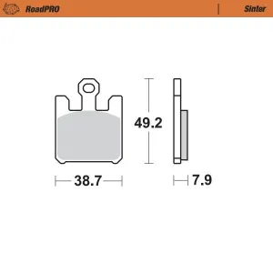 MOTO-MASTER - BRAKE PAD SINTER FRONT - 17212654