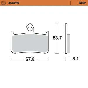 MOTO-MASTER - BRAKE PAD SINTER FRONT - 17212655