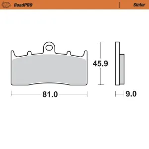 MOTO-MASTER - BRAKE PAD SINTER FRONT - 17212657
