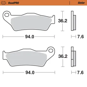 MOTO-MASTER - BRAKE PAD SINTER FRONT - 17212659