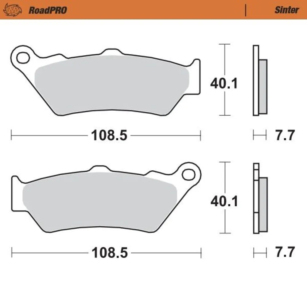 MOTO-MASTER - BRAKE PAD SINTER REAR - 17212658