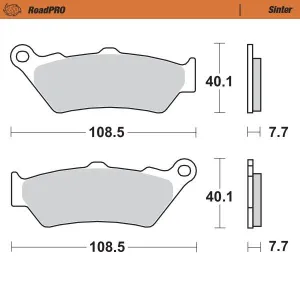 MOTO-MASTER - BRAKE PAD SINTER REAR - 17212658
