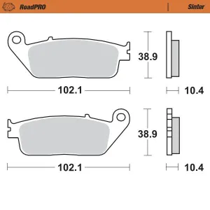 MOTO-MASTER - BRAKE PAD SINTER REAR - 17212660