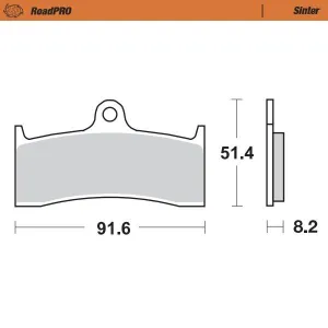 MOTO-MASTER - BRAKE PAD SINTER FRONT - 17212662