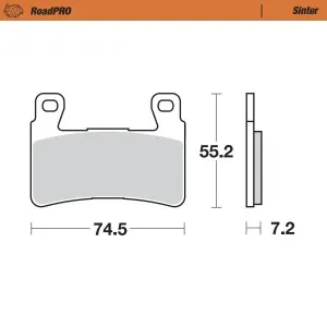 MOTO-MASTER - BRAKE PAD SINTER FRONT - 17212663