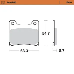 MOTO-MASTER - BRAKE PAD SINTER FRONT - 17212670