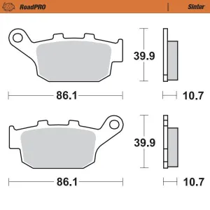 MOTO-MASTER - BRAKE PAD SINTER REAR - 17212672