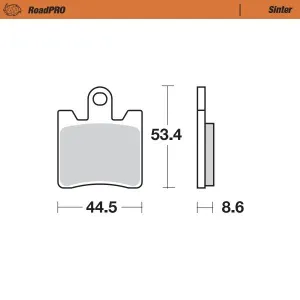 MOTO-MASTER - BRAKE PAD SINTER FRONT - 17212674