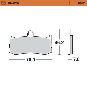 MOTO-MASTER - BRAKE PAD SINTER FRONT - 17212682