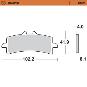 MOTO-MASTER - BRAKE PAD SINTER FRONT - 17212687