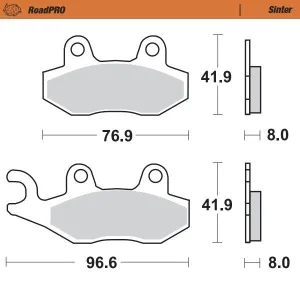 MOTO-MASTER - BRAKE PAD SINTER - 17212690