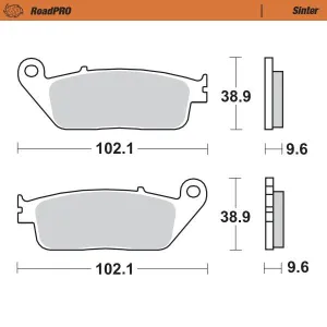 MOTO-MASTER - BRAKE PAD SINTER FRONT - 17212707
