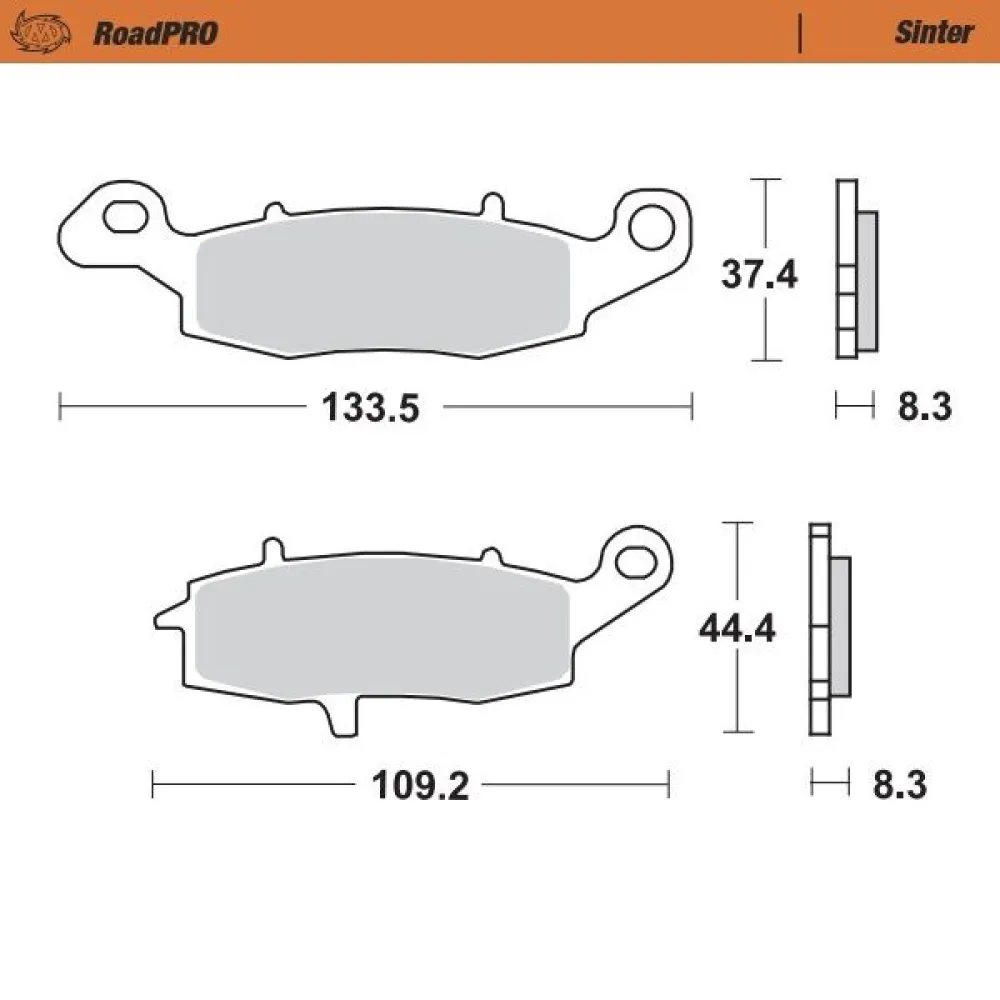 MOTO-MASTER - BRAKE PAD SINTER REAR - 17212712