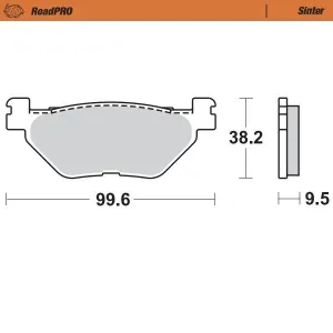 MOTO-MASTER - BRAKE PAD SINTER REAR - 17212719