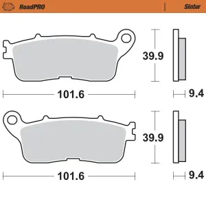 MOTO-MASTER - BRAKE PAD SINTER REAR - 17212721
