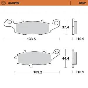 MOTO-MASTER - BRAKE PAD SINTER REAR - 17212722