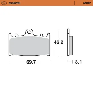 MOTO-MASTER - BRAKE PAD SINTER FRONT - 17212724