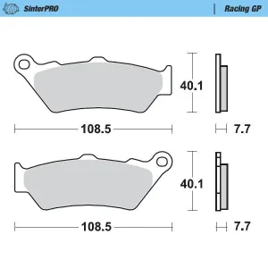 MOTO-MASTER - BRAKE PAD RACING GP - 17212805