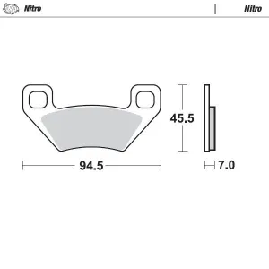 MOTO-MASTER - BRAKE PAD NITRO - 17212806