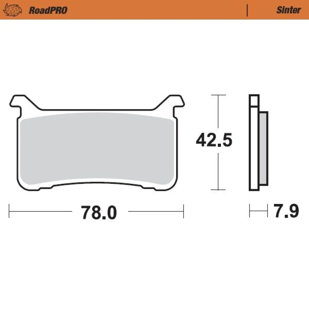MOTO-MASTER - BRAKE PAD SINTER FRONT - 17212810