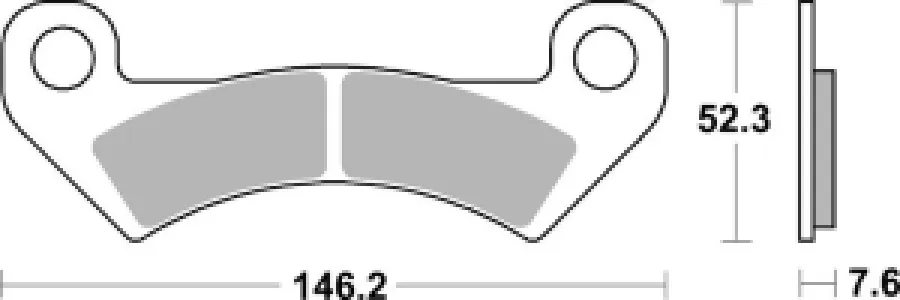 SBS - BRAKE PAD SINT ATV - 17212869