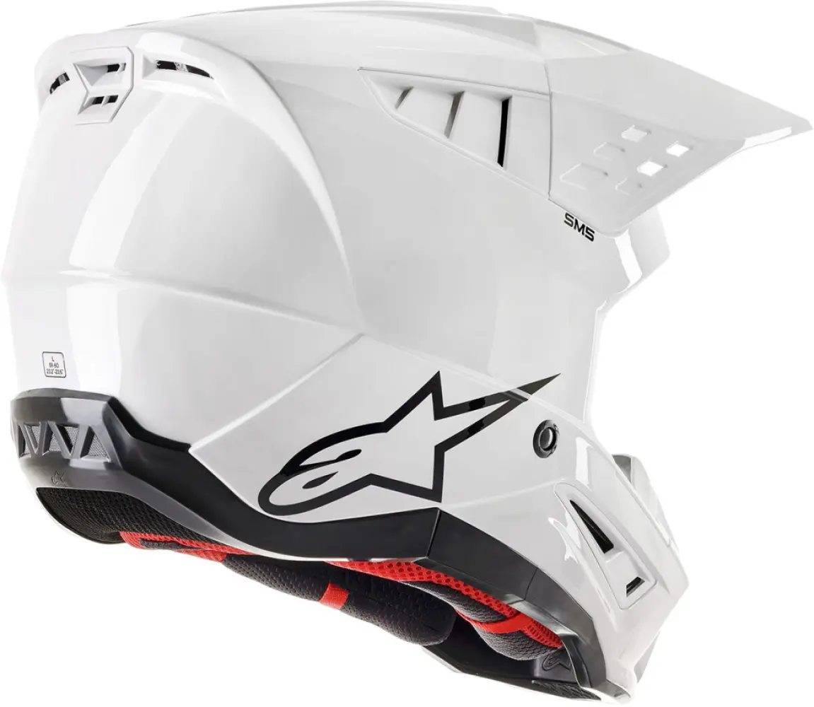 ALPINESTARS(MX) - HELMET SM5 SOLID WHT S - 01108388