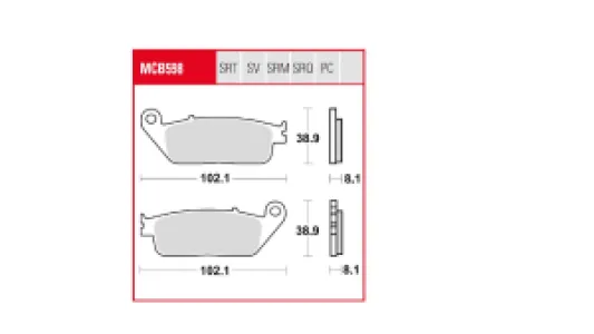 TRW - BRAKE PAD TRW - 17213176
