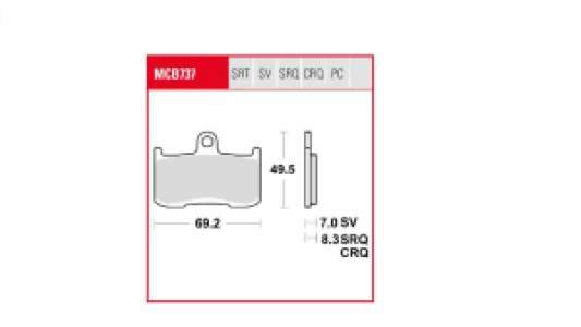 TRW - BRAKE PAD TRW - 17213185