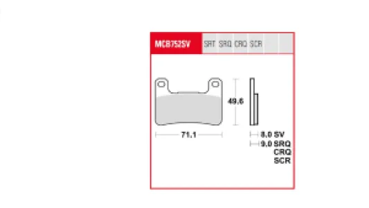 TRW - BRAKE PAD TRW - 17213187