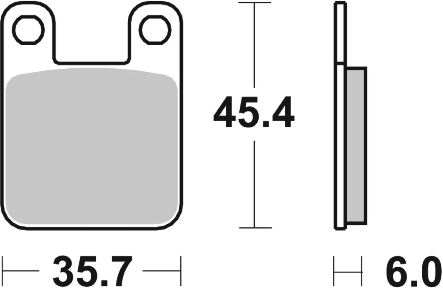 SBS - BRAKE PAD SINT/CAR OFF - 17213253