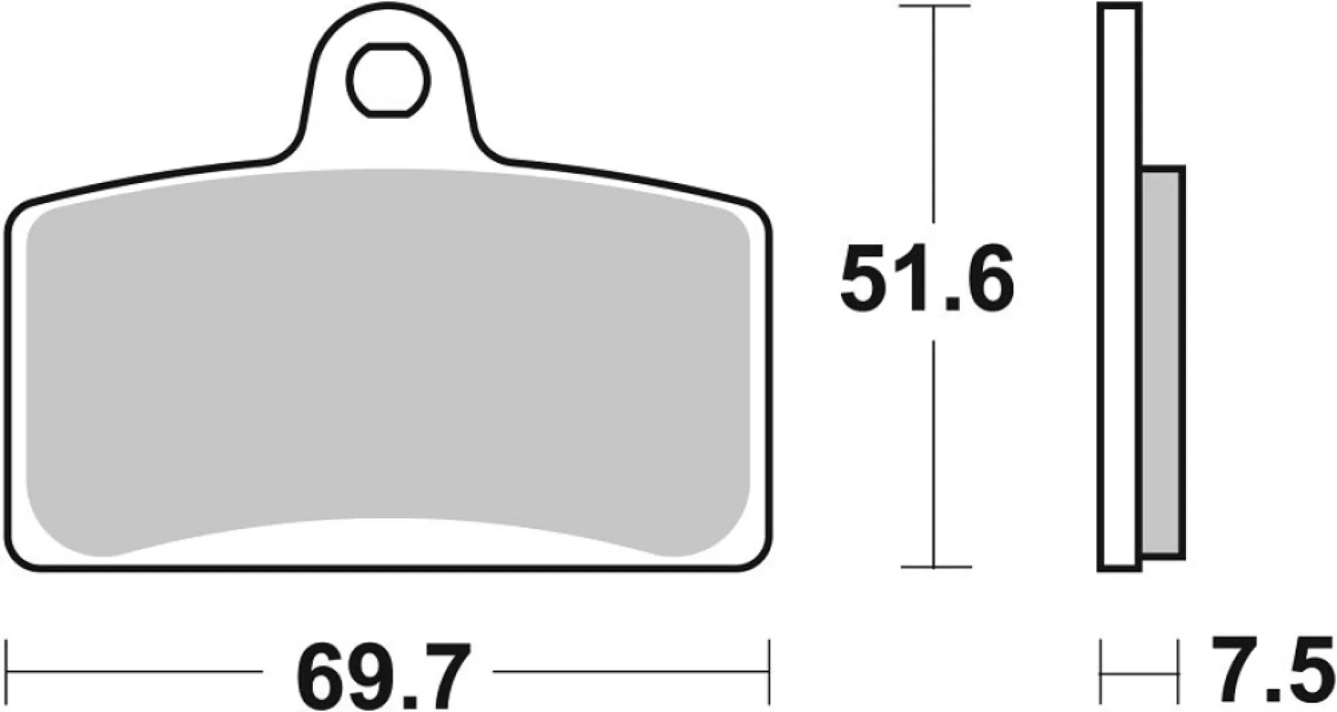 SBS - BRAKE PAD SINT FR - 17213257