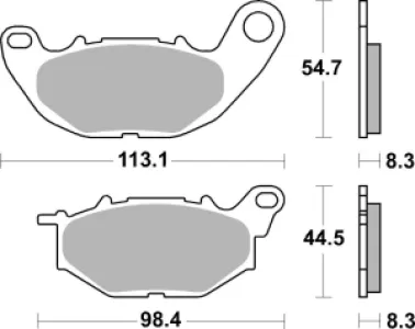 SBS - BRAKE PAD SINT ST/RA - 17213258