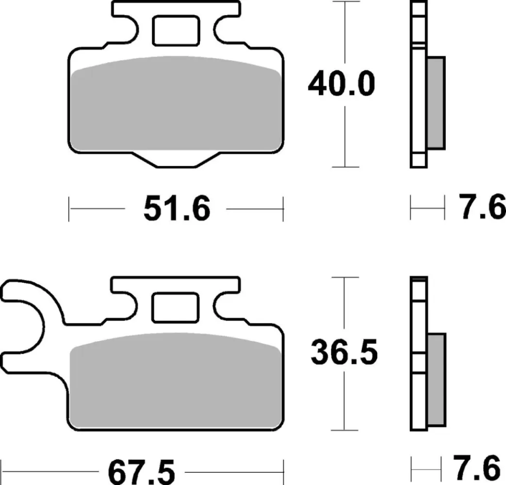 SBS - BRAKE PAD SINT OFF RACE - 17213259