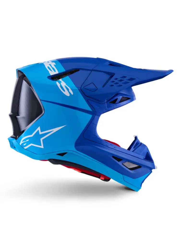 ALPINESTARS(MX) - HELMET S-M10 FLOOD BLUE/BLK-CA - 01109040