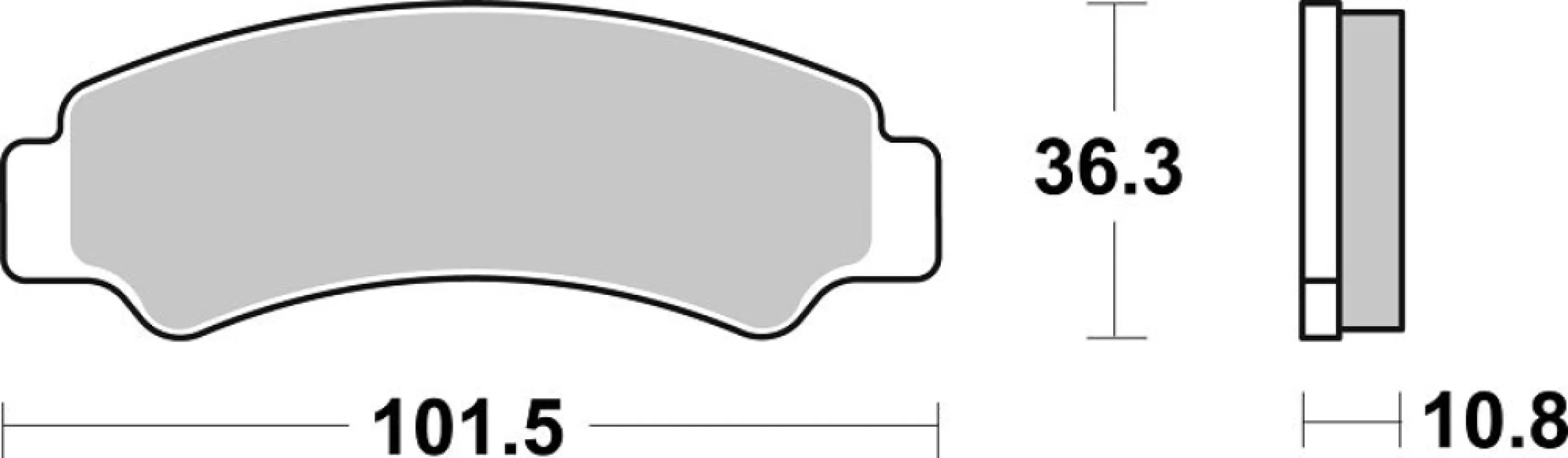 SBS - BRAKE PAD SINT ATV RACE - 17213286
