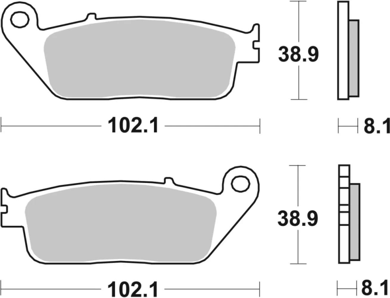 SBS - BRAKE PAD SINT ST/RA - 17213291