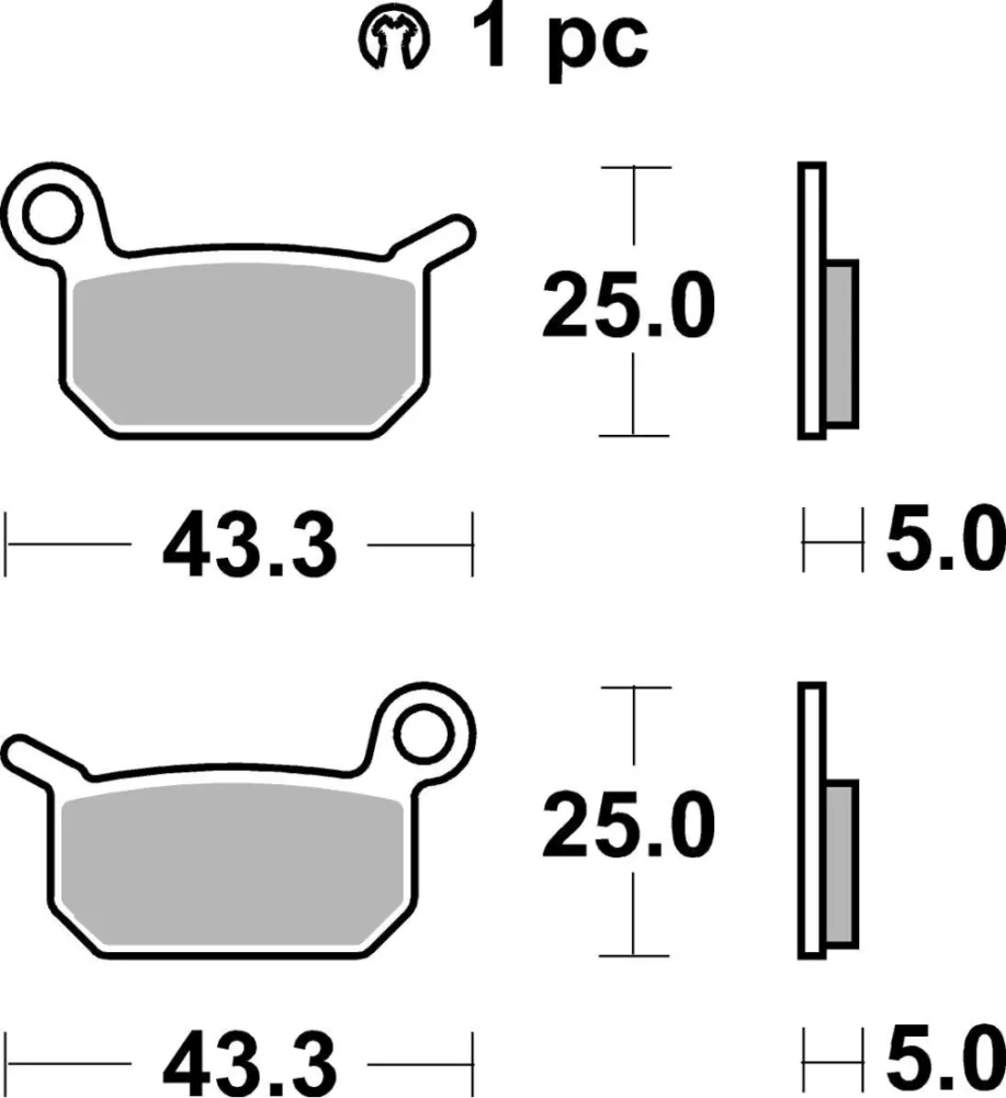 SBS - BRAKE PAD SINT OFF RACE - 17213292