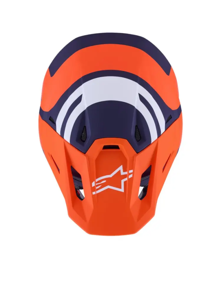 ALPINESTARS(MX) - HELMET SM7 CORE ORAN/BLUE XS - 01109081