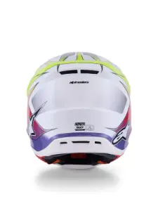 ALPINESTARS(MX) - HELMET SM7 FUSE WHT/YL/PU S - 01109088