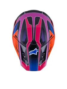 ALPINESTARS(MX) - HELMET SM7 FUSE BLU/PU/PINK XL - 01109097